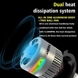 miwings H7 Genuine 9000LM 6500K LED Headlight Headlight Car LED (12 V, 75 W) image 4