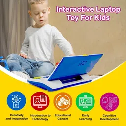 ometer Learning Laptop Toy Educational Laptop for Kids Above 3 Year with Mouse game image 4