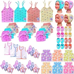 Baby Clothes Set With Jabla, Mitten Booties, Nappy and Cap, 0 to 6 Months-image-74