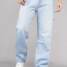 killer Men Loose Fit Mid Rise Light Blue Jeans-picture-26
