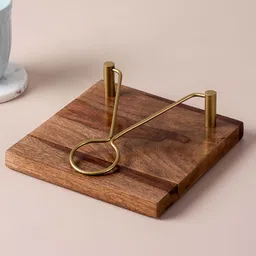 nestroots Inseparable Teak Wood Napkin Holder image 2