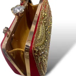 seamount Party Red, Silver Clutch image 4