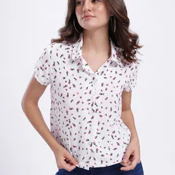 glitchez Women Regular Fit Printed Casual Shirt image 2