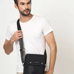 thomas scott Men Black Messenger Bag image 5