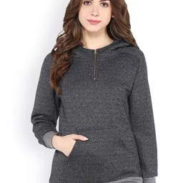 Pannkh Charcoal Grey Hooded Sweatshirt-picture-33