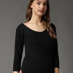 Wearslim Women Scoop Neck Cotton Thermal Top-picture-12