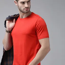 Roadster Men Red Solid T-shirt-picture-45
