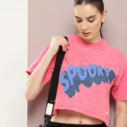 Kook N Keech Disney Printed Drop-Shoulder Sleeves Boxy T-shirt image 1