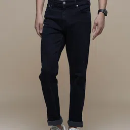 Calvin Klein Jeans Men Navy Blue Slim Fit Mid-Rise Clean Look Light Fade Jeans-image-55