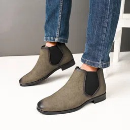 The Roadster Lifestyle Co Men Mid-Top Chelsea Boots-picture-37