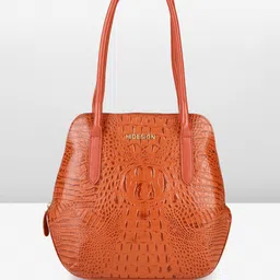 Hidesign Animal Textured Leather Structured Shoulder Bag-picture-41