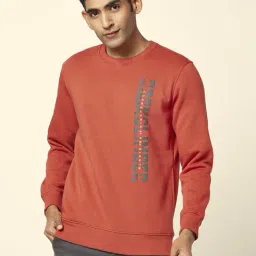 Urban Ranger by Pantaloons Burnt Orange Regular Fit Printed Sweatshirt-image-49
