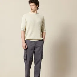 Mr Bowerbird Men Smart Tapered Fit Cargos Trousers image 5