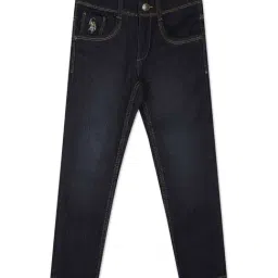 U.S. Polo Assn. Kids Blue Cotton Washed Jeans-picture-21