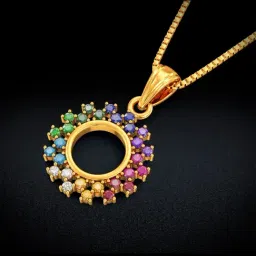 Joyalukkas Gold 22K Chromatic Delight Locket Pendant for Women-image-29