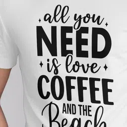 Seekbuylove Typography Printed Round Neck Short Sleeves Bio Finish Pure Cotton T-shirt image 3