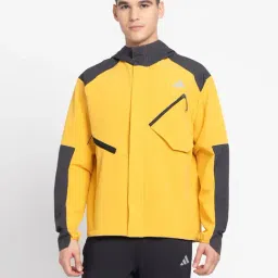 adidas Ultimate CTE Yellow Regular Fit Sports Hooded Jacket-picture-13