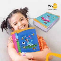 Youva Jumbo Note Book 18 cmx24 cm 172 Pages Assorted 23153, (Pack of 12) image 2