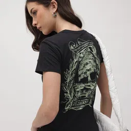 The Roadster Life Co. Graphic Printed Pure Cotton Oversize T-shirt-image-74