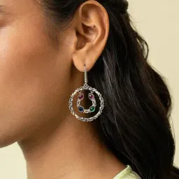 Shaya 92.5 Sterling Silver Feeling Phajabi Drop Earrings for Women-picture-18