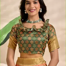 Aaishvyapparels Ethnic Motifs Silk Blend Handloom Mysore Silk Saree image 4