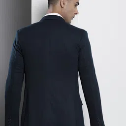 The Indian Garage Co Men Solid Single-Breasted SlimFit Blazer image 2