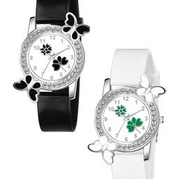 CSAMON Women Embellished Dial & Bracelet Style Straps Analogue Watch 328 BLK315 WH 315 GRE-picture-39