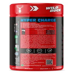 WILD BUCK Wild Pre-X4 Hardcore Pre-Workout Supplement with Creatine Monohydrate, Arginine AAKG, Beta-Alanine, Explosive Muscle Pump, Caffeinated Punch -For Men & Women [40 Servings, Cranberry Blast] + Wild Buck Hyper Bulk Gain Mass & Weight Gainer Capsule for Fast Weight & Muscle Gain - 90 Capsules image 3