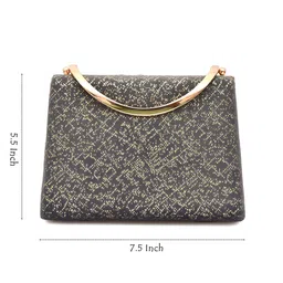 FOR THE BEAUTIFUL YOU Printed Embellished Box Clutch image 3