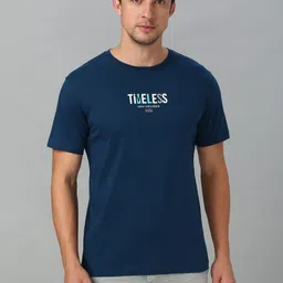 van heusen innerwear Van Heusen Men Typography Printed Round Neck Cotton T-shirt-picture-31