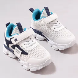 Cute Walk by Babyhug Sneaker with Velcro Closure - Navy Blue image 2