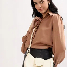 itti Women Solid Half Moon Shoulder Bag-picture-14