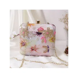 SWISNI Off White Silk Clutches SWIS-491-picture-16