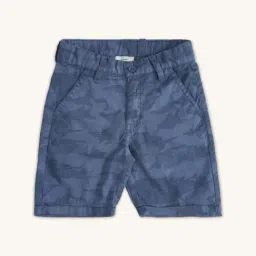 Pantaloons Junior Blue Cotton Printed Shorts-picture-26