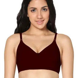 IN CARE Maroon Cotton T-Shirt Bra-picture-26