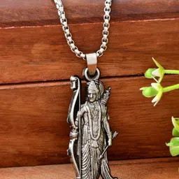 PASU FASHION Unisex Stainless Steel Silver-Plated Contemporary Shaped Pendant With Chain image 4