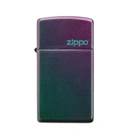 Zippo Multicolor Slim Iridescent Logo Brass Pocket Lighter-image-30