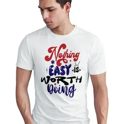 Seekbuylove Men Typography Printed Bio Finish Round Neck T-shirt-picture-20