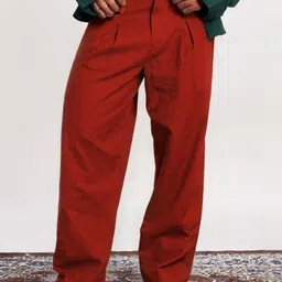 JAIPUR GLOBAL Men Relaxed Pleated Trousers-picture-37