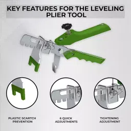 Robustt PVC Lippage Prevention Ergonomic Design Green Tile Level Plier (Pack of 10) image 3
