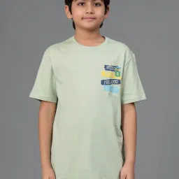 Red Tape Kids Light Green Graphic Print T-Shirt-picture-10