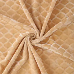 HOSTA HOMES Cream-Coloured Set of 4 Geometric Window Curtains image 5