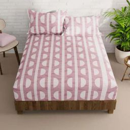 Bianca La-vogue Pink Microfibre 152 TC Extra Smooth Double Size Bed Sheet with Pillow Cover-picture-15
