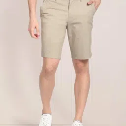 U.S. Polo Assn. Beige Cotton Slim Fit Shorts-picture-35