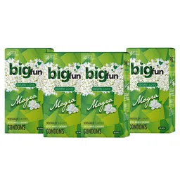 BIGFUN Set Of 4 Dotted, Ribbed & Contoured Condoms - Mogra - 10 Pieces Each-picture-10