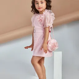 Peppermint Striped Georgette A-Line Dress image 5