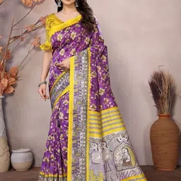 Lookmark Floral Printed Saree image 3