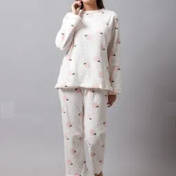 Dreambe Women Conversational Printed Winter Wear Night suit-picture-11