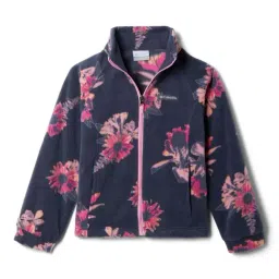 Columbia Kids Benton Springs II Navy & Pink Floral Print Full Sleeves Jacket-picture-11