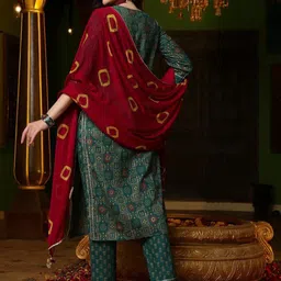 Sangria Printed Pure Cotton Kurta Set image 5